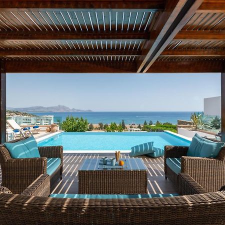 Villa Milena With Private Pool, Vlicha Beach Lindos Екстер'єр фото