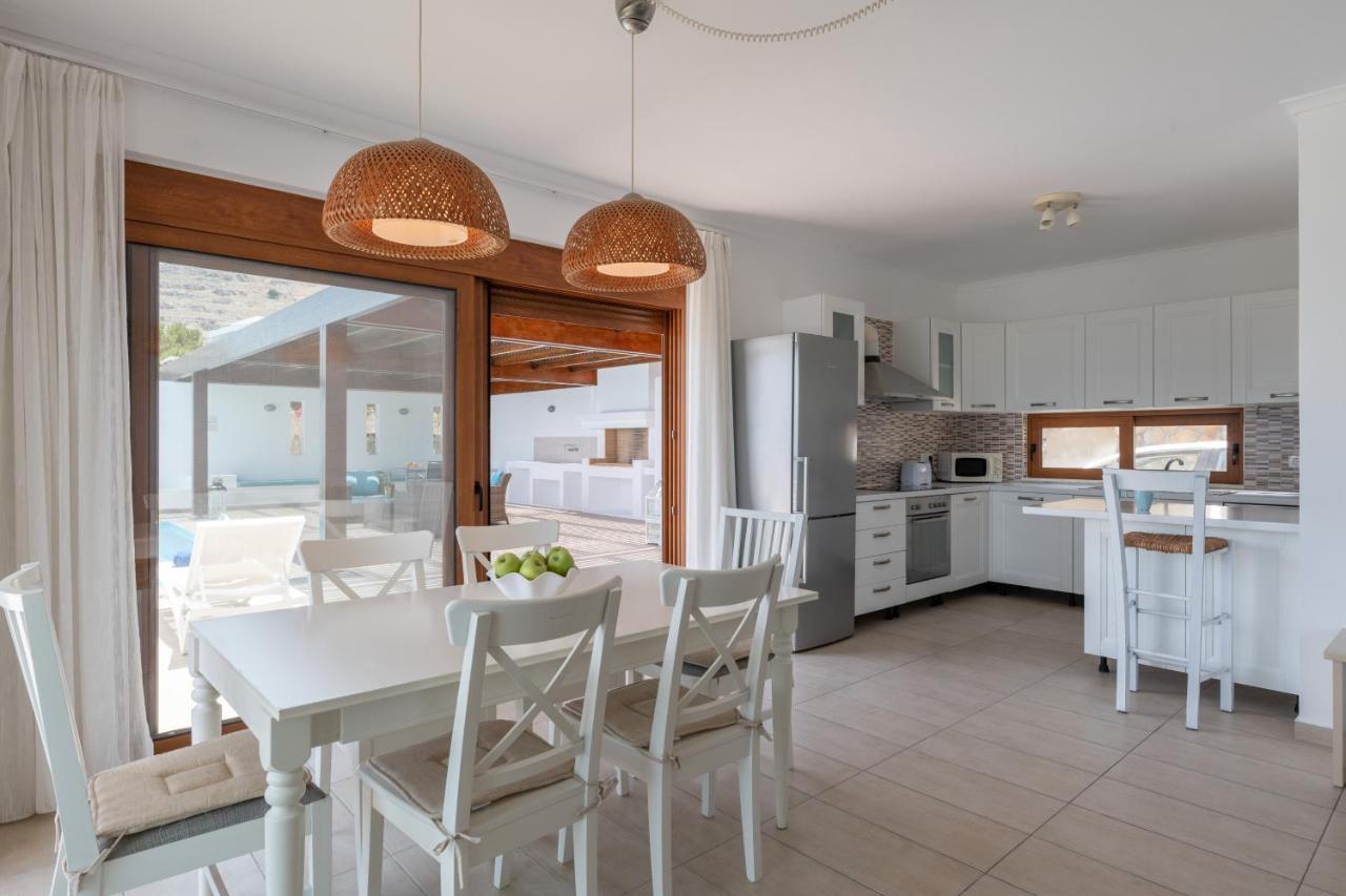 Villa Milena With Private Pool, Vlicha Beach Lindos Екстер'єр фото